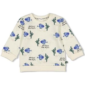 Feetje sweater aop - protect our ree trui wit