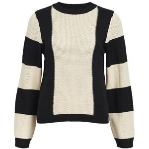 Object objoni l/s knit pullover 131 trui zwart