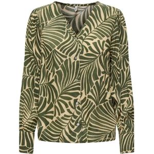 Only onlchiara l/s v-neck top ptm blouse groen