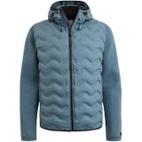 Cast iron zip jacket interlock blauw