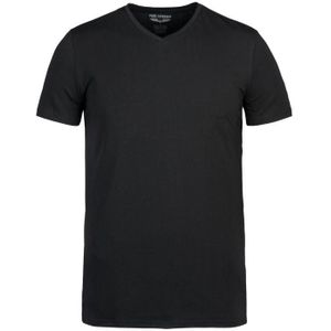 Pme 2-pack v-neck basic t-shirt zwart