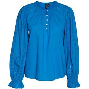 Vero moda vmfaya ls top wvn blouse blauw