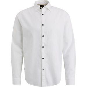 Pme long sleeve shirt ctn/linen overhemd wit