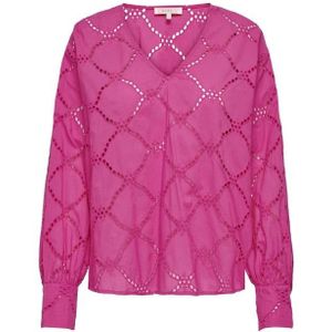 Only onldora gellar ls v-neck emb blouse roze