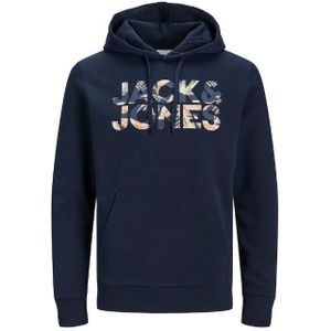 Jack & jones jjejeff corp logo sweat hood trui blauw