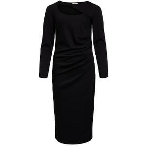 Object objnynne l/s midi dress 131 jurk zwart