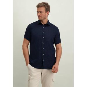 State of art shirt ss plain li - overhemd blauw