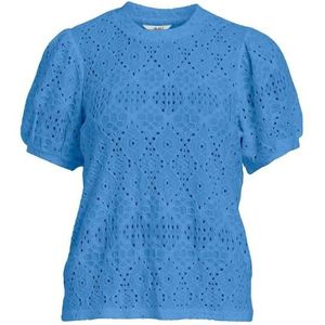 Object objfeodora s/s top noos blouse blauw