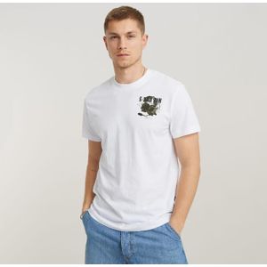 G-star headphones back gr r t t-shirt wit