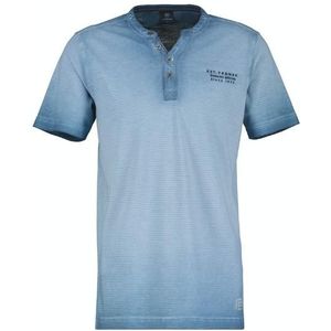 Lerros t-shirt/serafino 1/2 arm t-shirt blauw