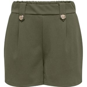Only onlsania tie button shorts cs broek groen