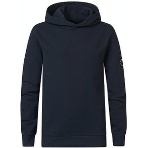 Petrol boys sweater hooded print trui blauw