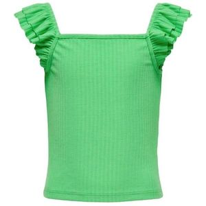 Kids only kognella s/l frill strap top blouse groen