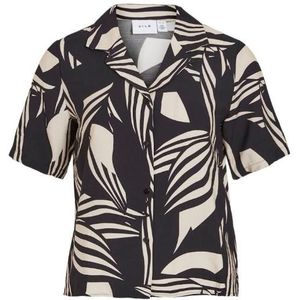 Vila vialinia s/s shirt blouse zwart