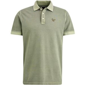Pme short sleeve polo garment dye t-shirt groen