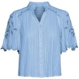 Vero moda vmivy 2/4 emb button top wvn blouse blauw