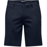 Only & sons onsmark 0209 melange shorts n broek blauw