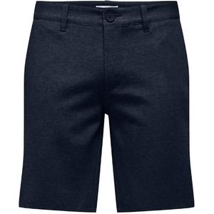 Only & sons onsmark 0209 melange shorts n broek blauw