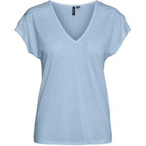 Vero moda vmilsa s/s t-shirt jrs btq t-shirt blauw