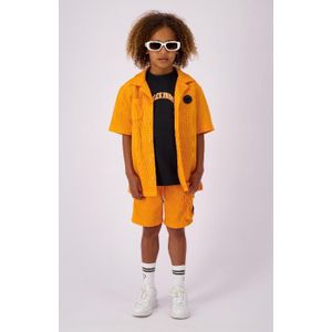 Black bananas kids jr. waffle shirt blouse oranje