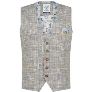 A fish named fred waistcoat textured blauw