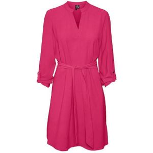 Vero moda vmgavina l/s v-neck abk dress jurk rood