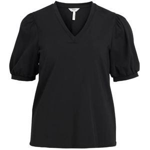 Object objcaroline s/s top noos blouse zwart