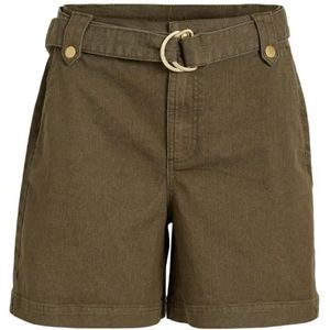 Vila viola hw buckle shorts broek groen