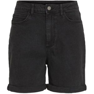 Vila vijo hw black denim shorts broek zwart