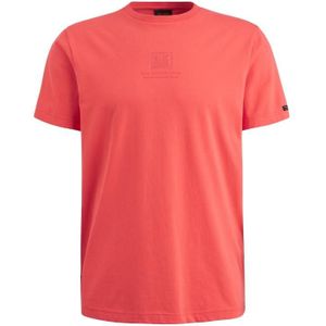 Pme short sleeve r-neck cotton el t-shirt rood