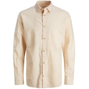 Jack & jones jjesummer linen blend shirt l overhemd roze