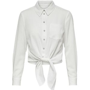 Only onllecey ls knot shirt noos w blouse wit
