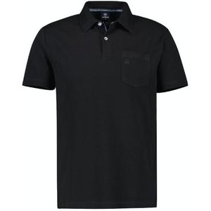 Lerros polo 1/2 arm t-shirt zwart