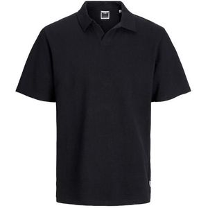 Jack & jones junior jcofred split neck polo ss jn t-shirt zwart