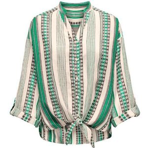 Only onllouise ls knot shirt wvn c blouse wit