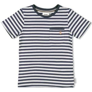 Sturdy t-shirt streep - the getaway t-shirt blauw