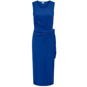 Jacqueline de yong jdyhailey s/l knot midi dress jurk blauw
