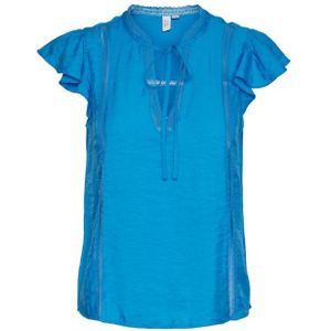 Vero moda vmkatinka s/l top wvn btq t-shirt blauw