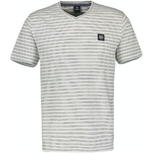 Lerros t-shirt/serafino 1/2 arm t-shirt wit