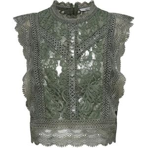 Only onlkaro s/l lace top noos wvn blouse groen