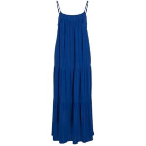 Vila virola s/l maxi dress jurk blauw