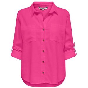 Only onlyasmin-caro l/s linen shir blouse roze