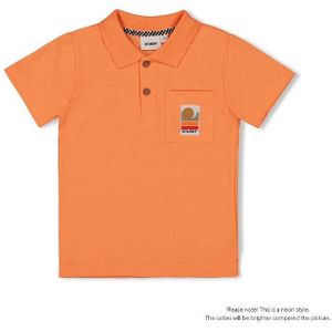 Sturdy polo - checkmate t-shirt oranje