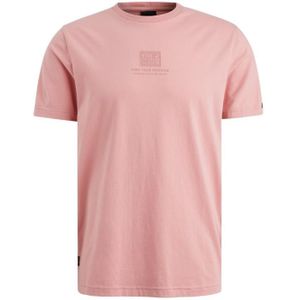 Pme short sleeve r-neck cotton el t-shirt rood