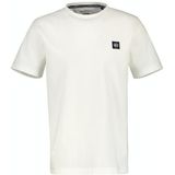 Lerros t-shirt/serafino 1/2 arm t-shirt wit