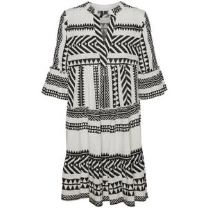 Vero moda vmdicthe 3/4 tunic wvn ga noo jurk wit