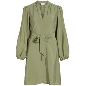 Vila vipandy l/s short dress - noo jurk groen
