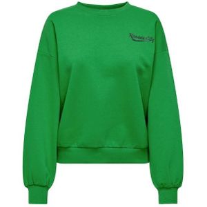Only onlsophie l/s o-neck box cc s trui groen