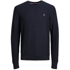 Jack & jones jprbluroy knit v-neck trui paars