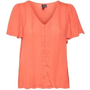 Vero moda vmkanva ss top wvn ga blouse rood